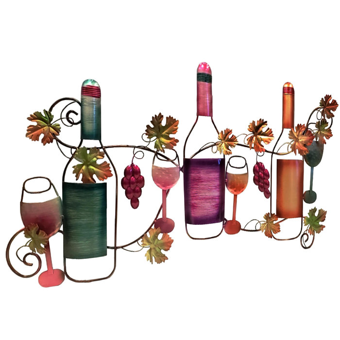 Red Barrel Studio® Metal Wine Wall Décor & Reviews Wayfair Canada